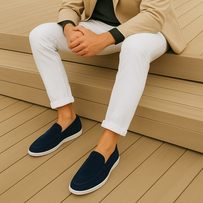 Castello- Elegante suède loafers