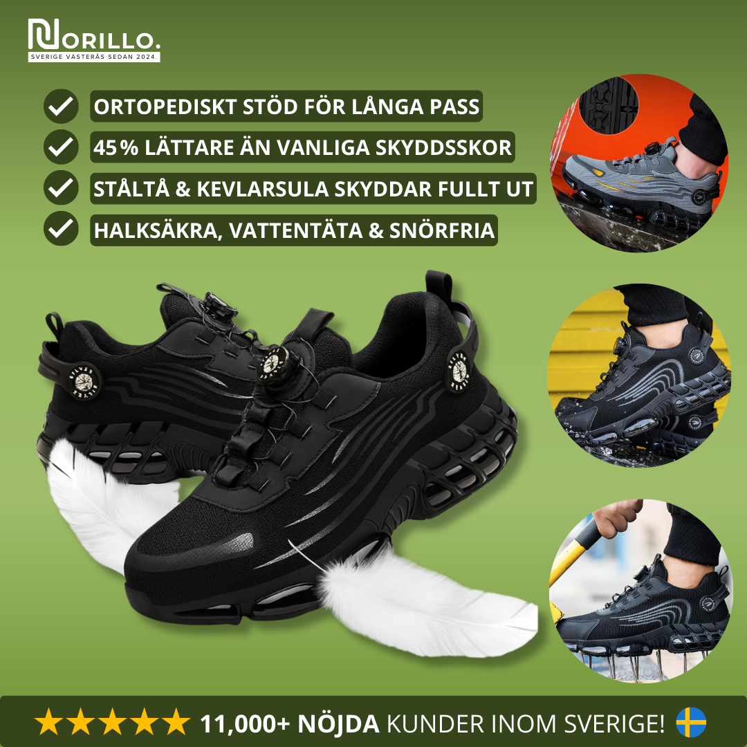 SteelStride S3 Air shoe – Ultra-lightweight safety shoes with steel toe caps and twist buckles