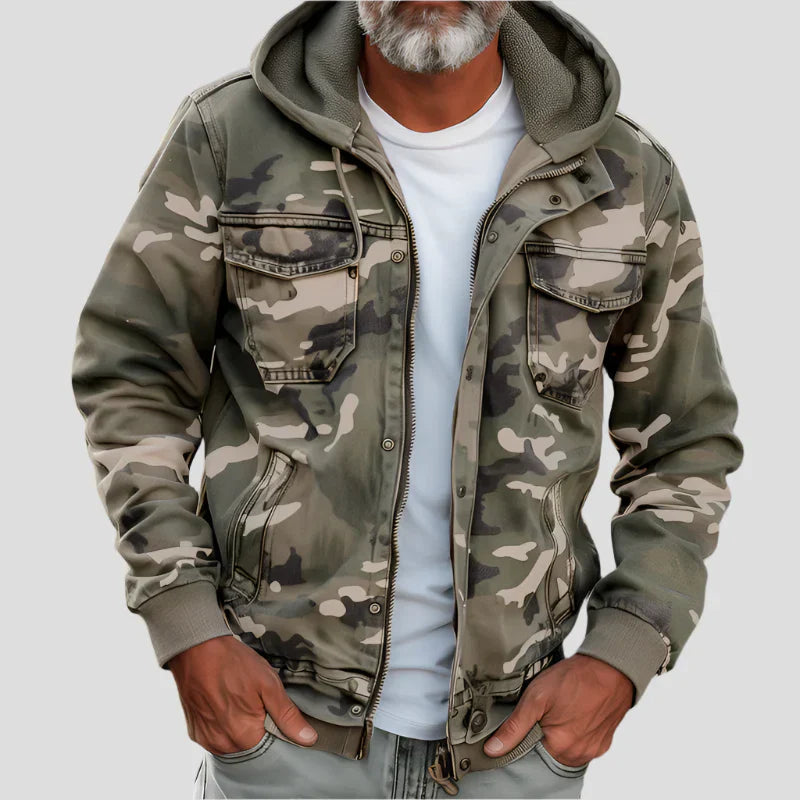 Gilbert - Veste à Capuche Style Militaire
