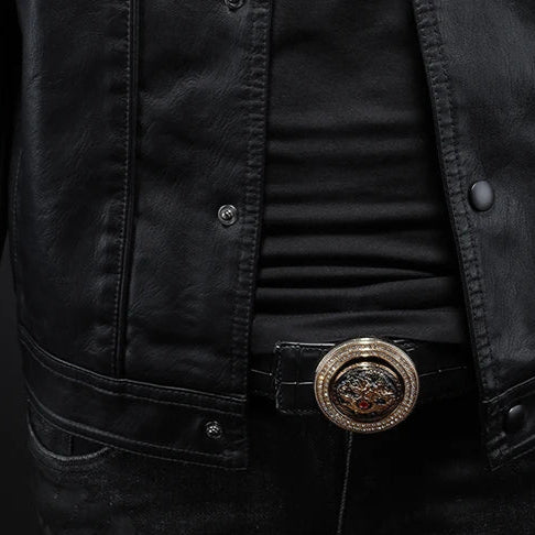 REESE |  Iconic Leather Jacket - Charm Luxurious Finish