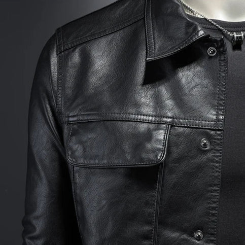 REESE |  Iconic Leather Jacket - Charm Luxurious Finish