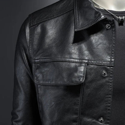 REESE |  Iconic Leather Jacket - Charm Luxurious Finish