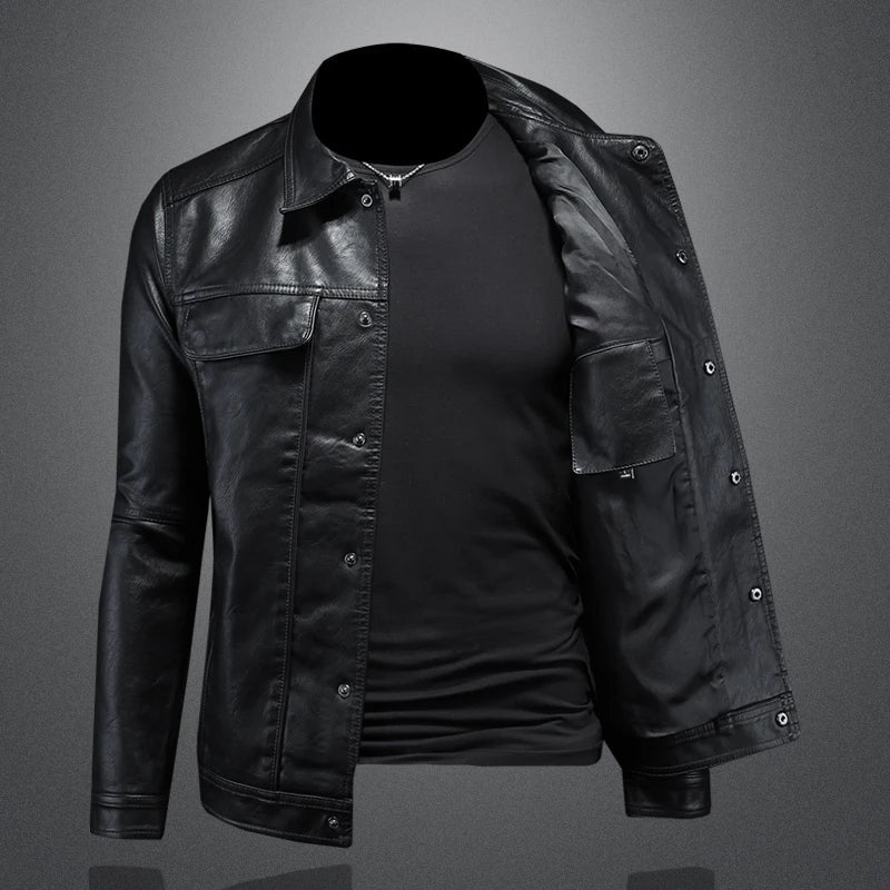 REESE |  Iconic Leather Jacket - Charm Luxurious Finish
