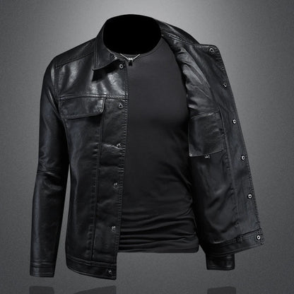 REESE |  Iconic Leather Jacket - Charm Luxurious Finish