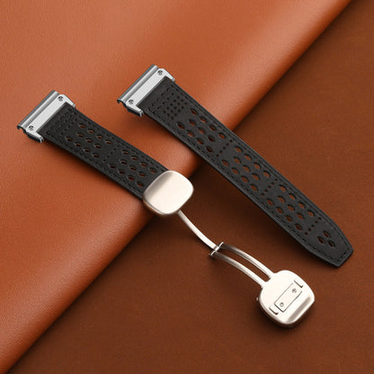 ORA- Breathable Leather Strap For Garmin