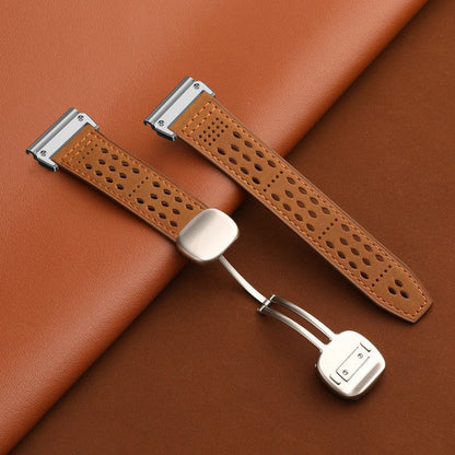 ORA- Breathable Leather Strap For Garmin