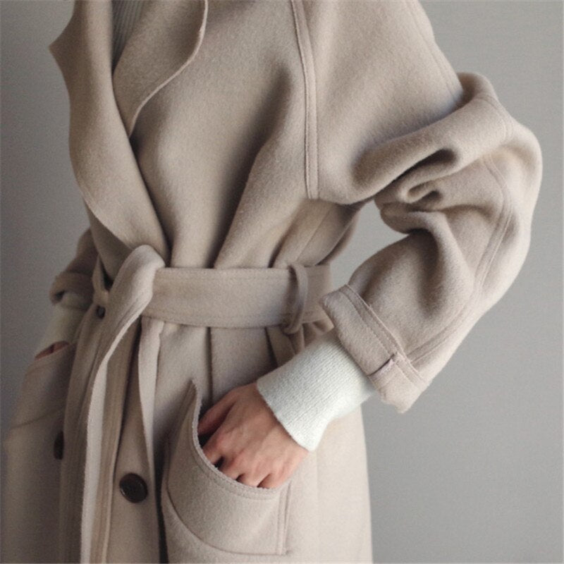 Chelsey | Elegance Long Wool Coat