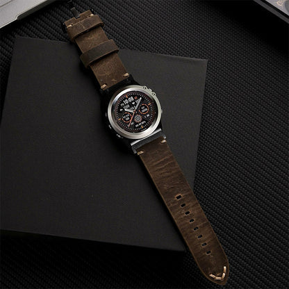 ORIX - Leather Strap For Garmin Fenix 8 7X 6X Pro / 20mm/22mm/26mm