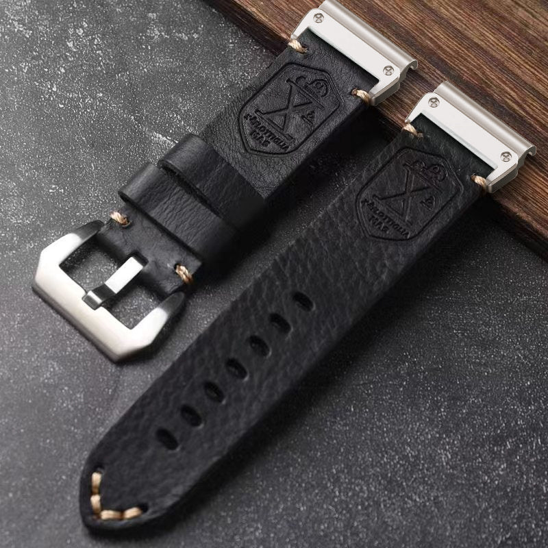 ORIX - Leather Strap For Garmin Fenix 8 7X 6X Pro / 20mm/22mm/26mm