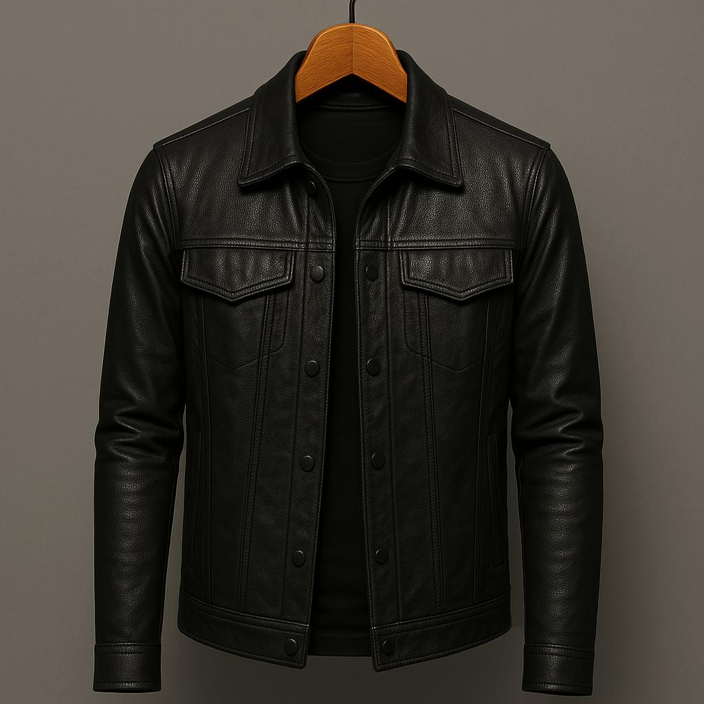 REESE |  Iconic Leather Jacket - Charm Luxurious Finish