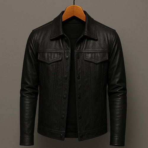 REESE |  Iconic Leather Jacket - Charm Luxurious Finish