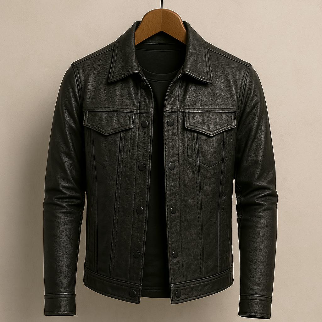 REESE |  Iconic Leather Jacket - Charm Luxurious Finish