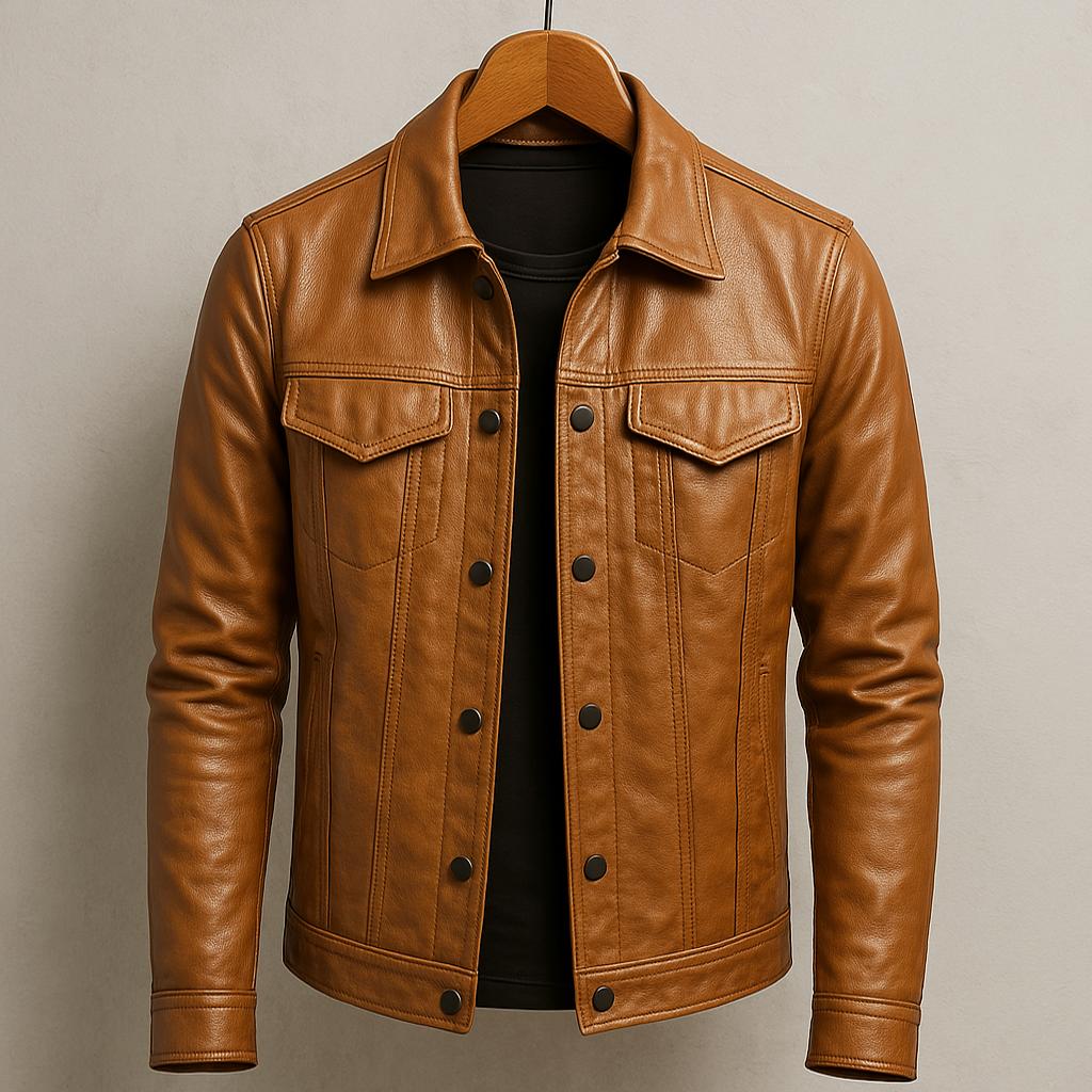 REESE |  Iconic Leather Jacket - Charm Luxurious Finish