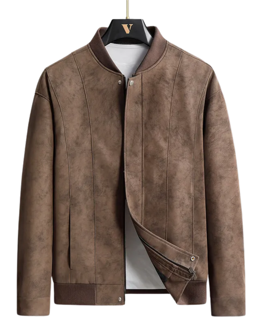 Suède Baseball Jacket