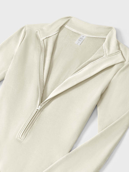 FlexiFit Belle Jumpsuit-  Fleece Long Sleeve Zipper