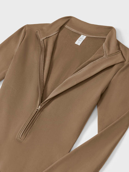 FlexiFit Belle Jumpsuit-  Fleece Long Sleeve Zipper