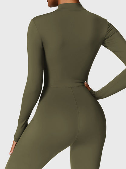 FlexiFit Belle Jumpsuit-  Fleece Long Sleeve Zipper