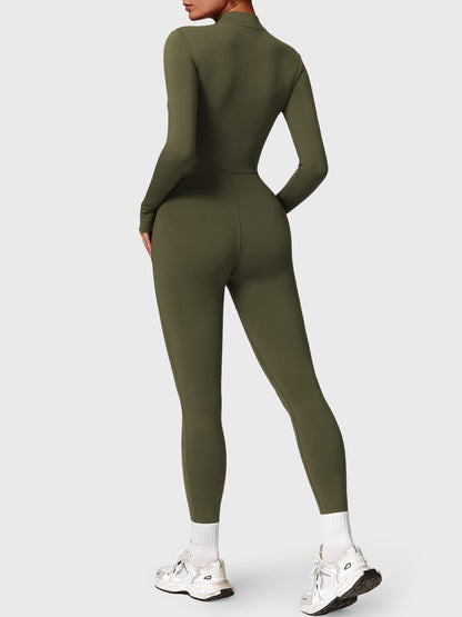 FlexiFit Belle Jumpsuit-  Fleece Long Sleeve Zipper