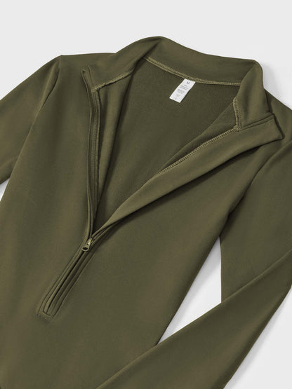 FlexiFit Belle Jumpsuit-  Fleece Long Sleeve Zipper