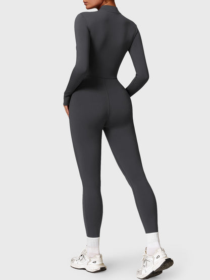FlexiFit Belle Jumpsuit-  Fleece Long Sleeve Zipper