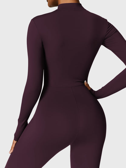 FlexiFit Belle Jumpsuit-  Fleece Long Sleeve Zipper