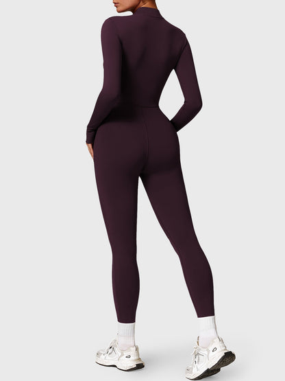 FlexiFit Belle Jumpsuit-  Fleece Long Sleeve Zipper