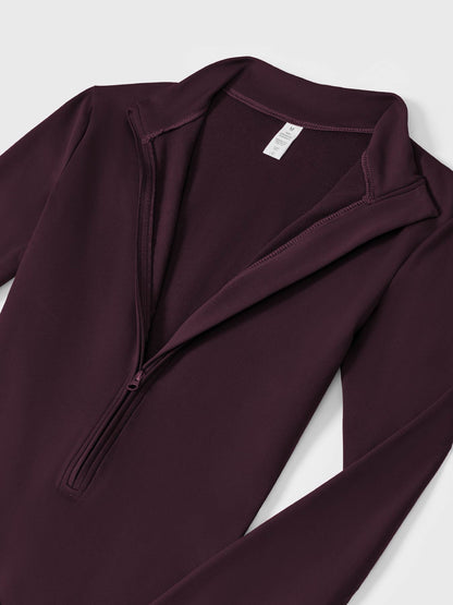 FlexiFit Belle Jumpsuit-  Fleece Long Sleeve Zipper