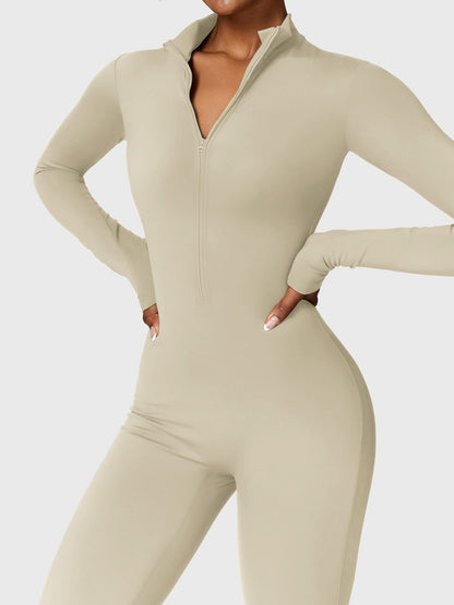 FlexiFit Belle Jumpsuit-  Fleece Long Sleeve Zipper