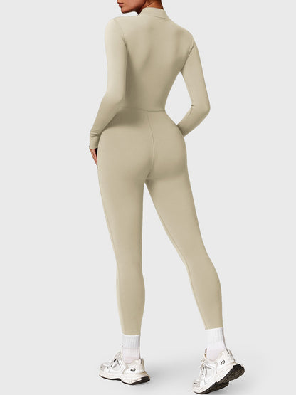 FlexiFit Belle Jumpsuit-  Fleece Long Sleeve Zipper